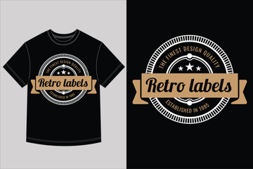 Fototapeta premium Retro labels classic apparel badge tshirt design for brand identity