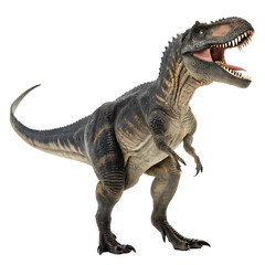 Fototapeta premium A Giganotosaurus a giant carnivorous dinosaur isolated on a transparent background png