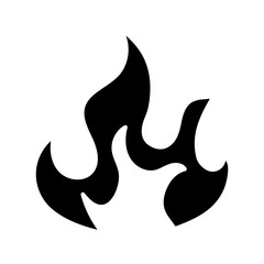flame solid black style