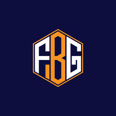 Modern Hexagon Monogram Logo Design – Geometric Lettermark Vector Template