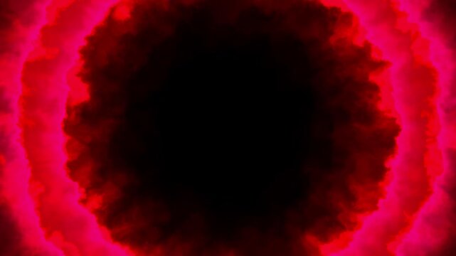 Animated background footage featuring a glowing, rotating circle that resembles an interdimensional multiverse portal. futuristic and dynamic visual effect makes it perfect for science fiction themes