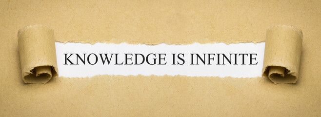 Knowledge is infinite