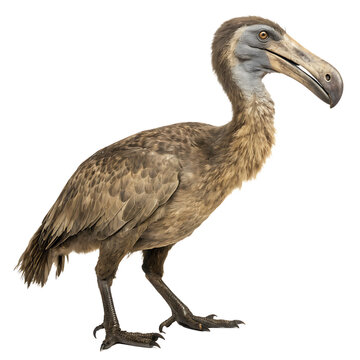 A Kelenken the largest known terror bird isolated on a transparent background png