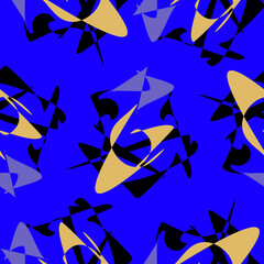 seamless pattern with colorful ribbons