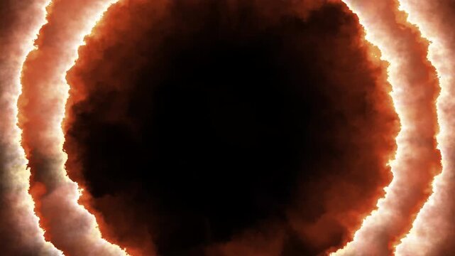 Animated background footage featuring a glowing, rotating circle that resembles an interdimensional multiverse portal. futuristic and dynamic visual effect makes it perfect for science fiction themes