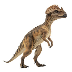 Fototapeta premium The dome headed dinosaur Pachycephalosaurus wyomingensis isolated on a transparent background png