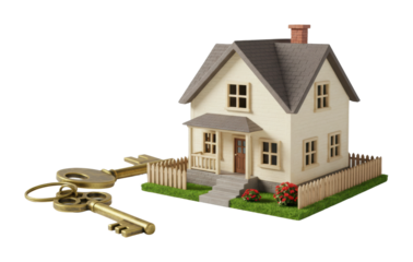 House keys real estate overview home buying process indoor eye-level property ownership insights isolated PNG