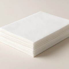Flat Folded Tissue Paper Mockup