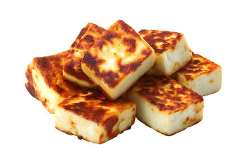 Delicious grilled halloumi cheese cubes, perfect for salads or a light snack delicacy