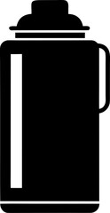 A Thermos or Flask Clean Vector Silhouette Solid