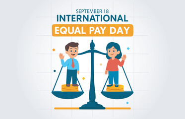 September 18 – International Equal Pay Day Banner