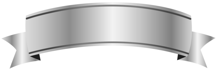 silver metal banner