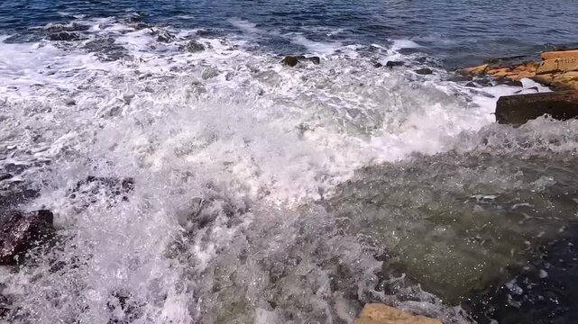 The Khadzhibey Estuary, poorly purified dirty water from old treatment facilities