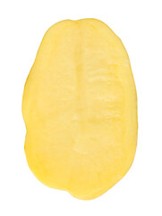 One half of potato isolated on white background with clipping path
