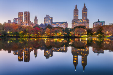 Naklejka premium Central Park New York Skyline