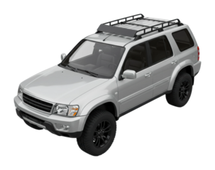 Off-road adventure vehicle urban setting digital render outdoor environment front off-roading concept isolated PNG