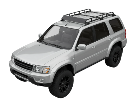 Off-road adventure vehicle urban setting digital render outdoor environment front off-roading concept isolated PNG