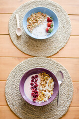 Breakfast Bowls with Granola and Assorted Berries