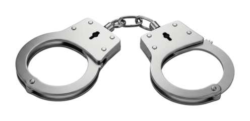 Arrest action urban setting handcuffs isolated environment law enforcement concept isolated PNG
