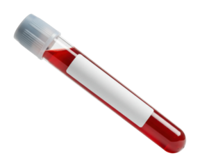 Sample collection process in a laboratory setting with test tube clinical environment perspective isolated PNG