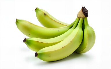 Banana leaves, white isolate background. High quality
