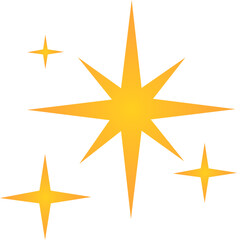 Sparkle Star Icon -. Shine Symbol, Twinkle stars icons. Shining stars collection. Different star shapes. Vector Illustration !