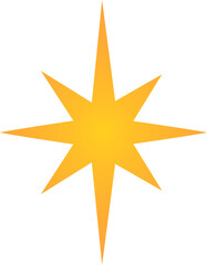 Sparkle Star Icon -. Shine Symbol, Twinkle stars icons. Shining stars collection. Different star shapes. Vector Illustration !