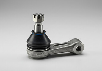 Automotive Ball Joint Assembly Isolated on Light Gray Background