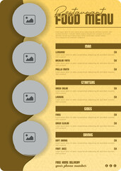 Professional Restaurant Food Menu Design