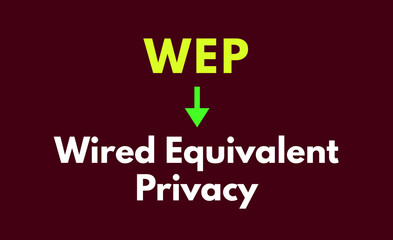 WEP Meaning, Wired Equivalent Privacy