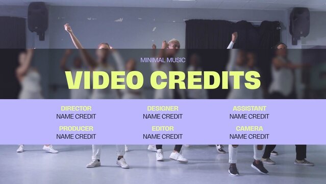 Minimal Music Video Credits