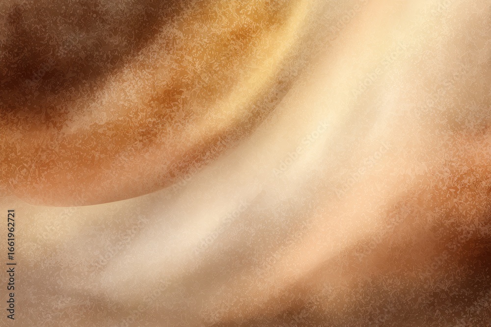 Wall mural abstract swirling patterns in warm hues create an ethereal atmosphere in a contemporary art setting