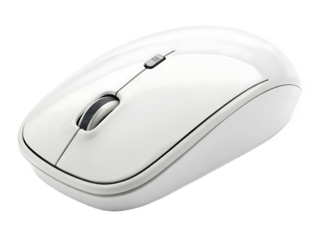Elegant White Wireless Mouse for Modern Computer Setup Ergonomic Design for Comfort and Productivity Enhanced Cursor Control Glossy Finish and Streamlined Aesthetic