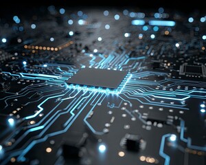 Fototapeta premium Neural Network Circuitry