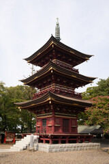 板橋不動尊　三重塔