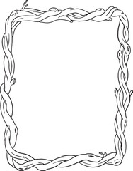 A set of intricate, hand-drawn vector illustrations of botanical frames, borders, and corners. Featuring elegant vines, leaves, and branches, these versatile designs are perfect for invitations.