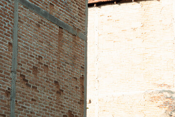Vintage architecture of brick structure with ventilation design, highlighting rural building style, heritage value, and rustic beauty of old construction.