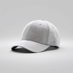 Clean White Baseball Cap on Isolated Background Close Up Shot Ready for Branding Mockup and Design Placement Offering Versatility