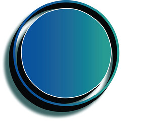 Vector art of abstract blue green gradient circle