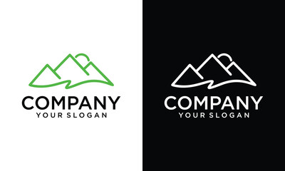 Creative Nature Farm logo design with sun, leaf and water