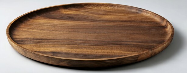 The elegant wooden plate showcasing natural beauty and craftsmanship.