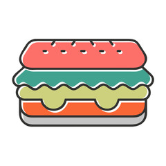 sandwich with ham