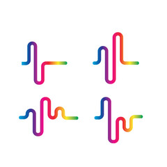 Sound waves vector illustration