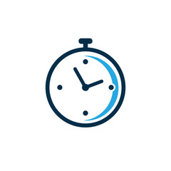 Clock Logo with Elegant Minimalist Design