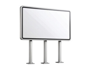 Blank Billboard Sign Ready for Custom Advertising Display in Urban Area