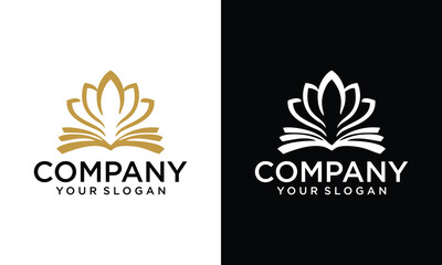 Creative Luxury lotus flower logo icon design