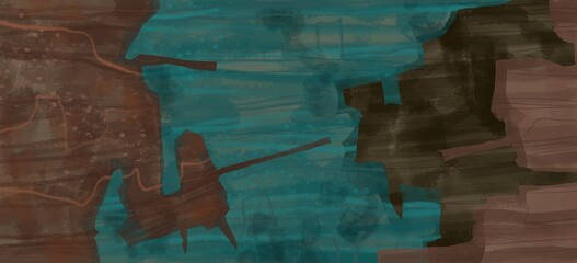 Abstract image for printing. Picture for modern interiors. The picture is painted by hand on a tablet. © neurostructure