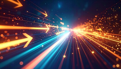 Abstract digital speed light background