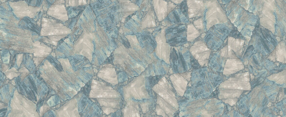 Abstract Cracked Agate with Blue and Gray Tones ,Blue Agate Geode