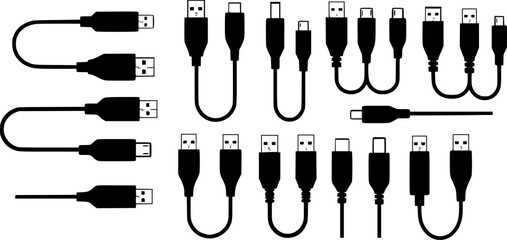 set of usb cables
